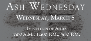 chicago uofc ash wednesday imposition of ashes today