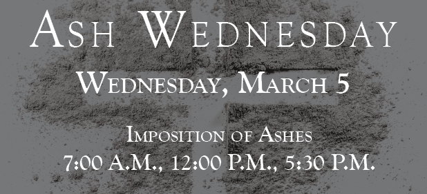 script for imposition of ashes