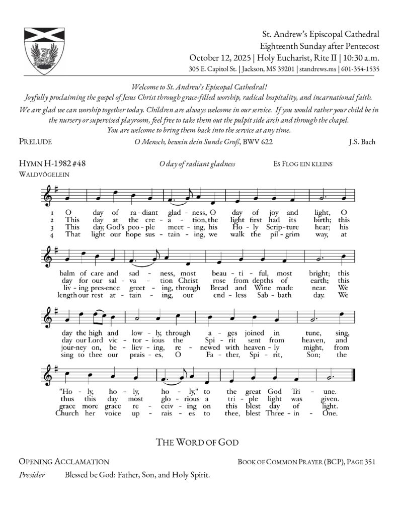 thumbnail of Eighteenth Sunday after Pentecost_10_30 a.m. Oct. 12, 2025