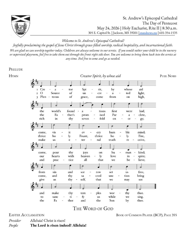thumbnail of Pentecost Sunday – 8_30 a.m. May 24, 2026