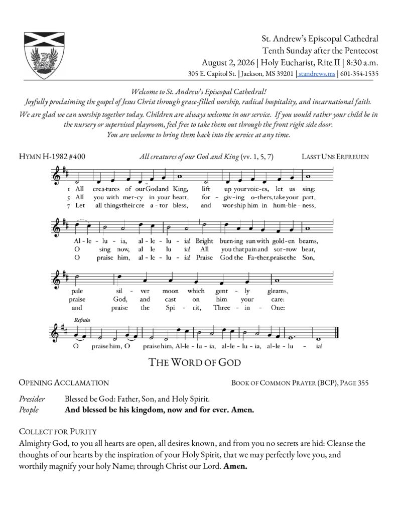 thumbnail of 10th Sunday after Pentecost – 8_30 a.m. Aug 2, 2026
