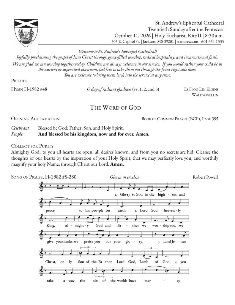 thumbnail of 20th Sunday after Pentecost – 8_30 a.m. Oct. 11, 2026